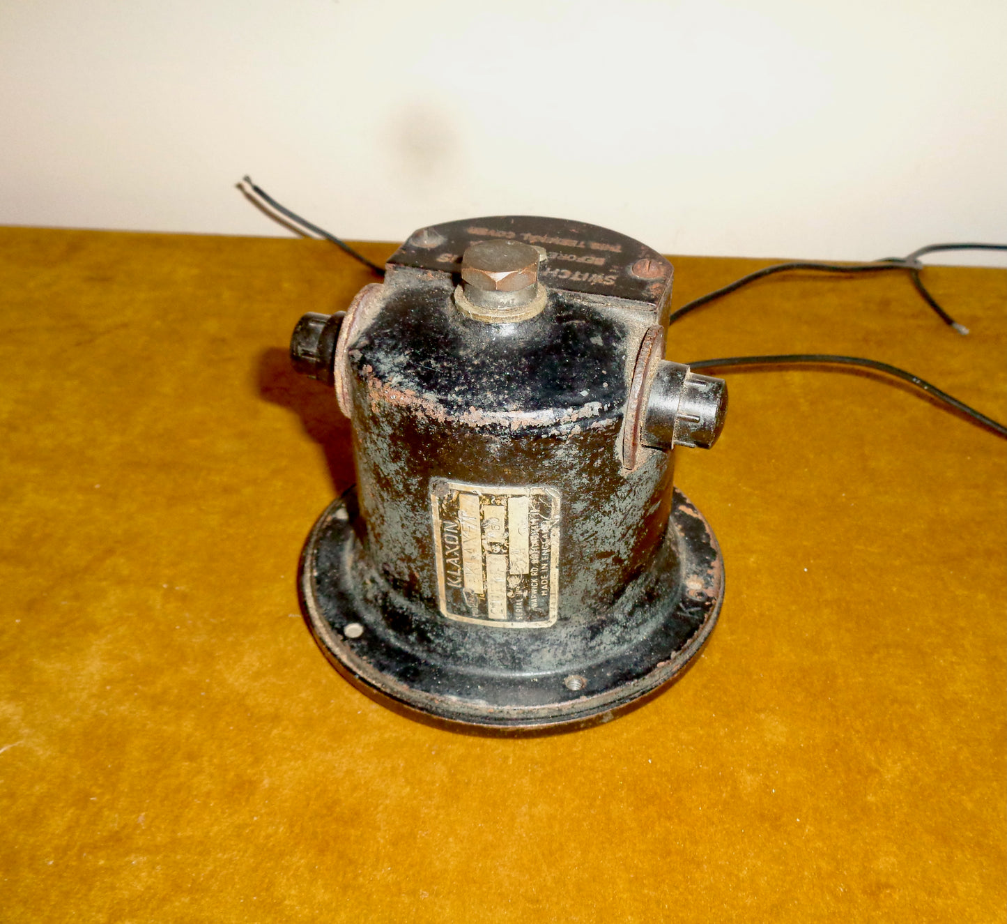 1950s Klaxon Klaxet Industrial Signal Horn 250VAC 50Hz