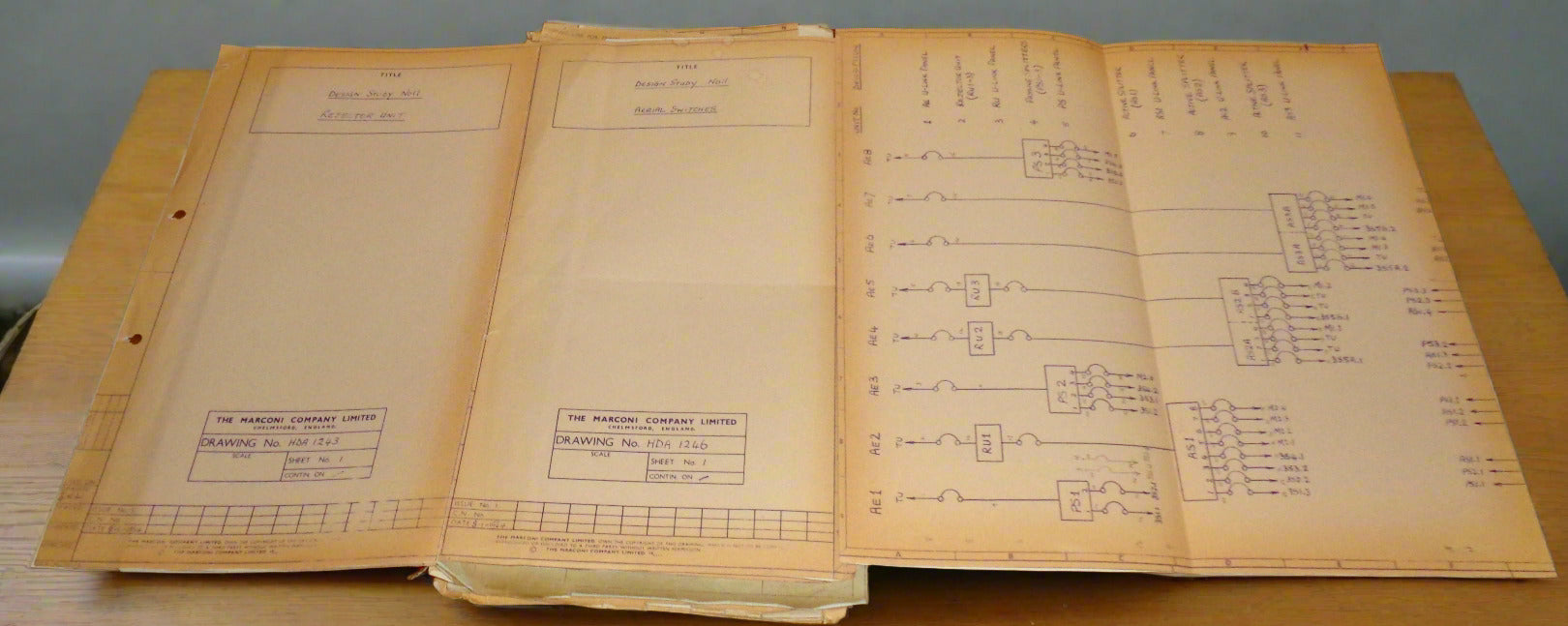 Vintage Technical Notes And Drawings From The Marconi Wireless Telegraph Company Development Division