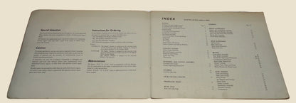 Original 1952 Jowett Javelin & Jupiter List Of Spare Parts / Catalogue