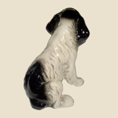 1940s SylvaC Black And White Spaniel Dog Figurine Model 18