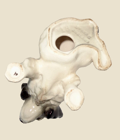 1940s SylvaC Black And White Spaniel Dog Figurine Model 18