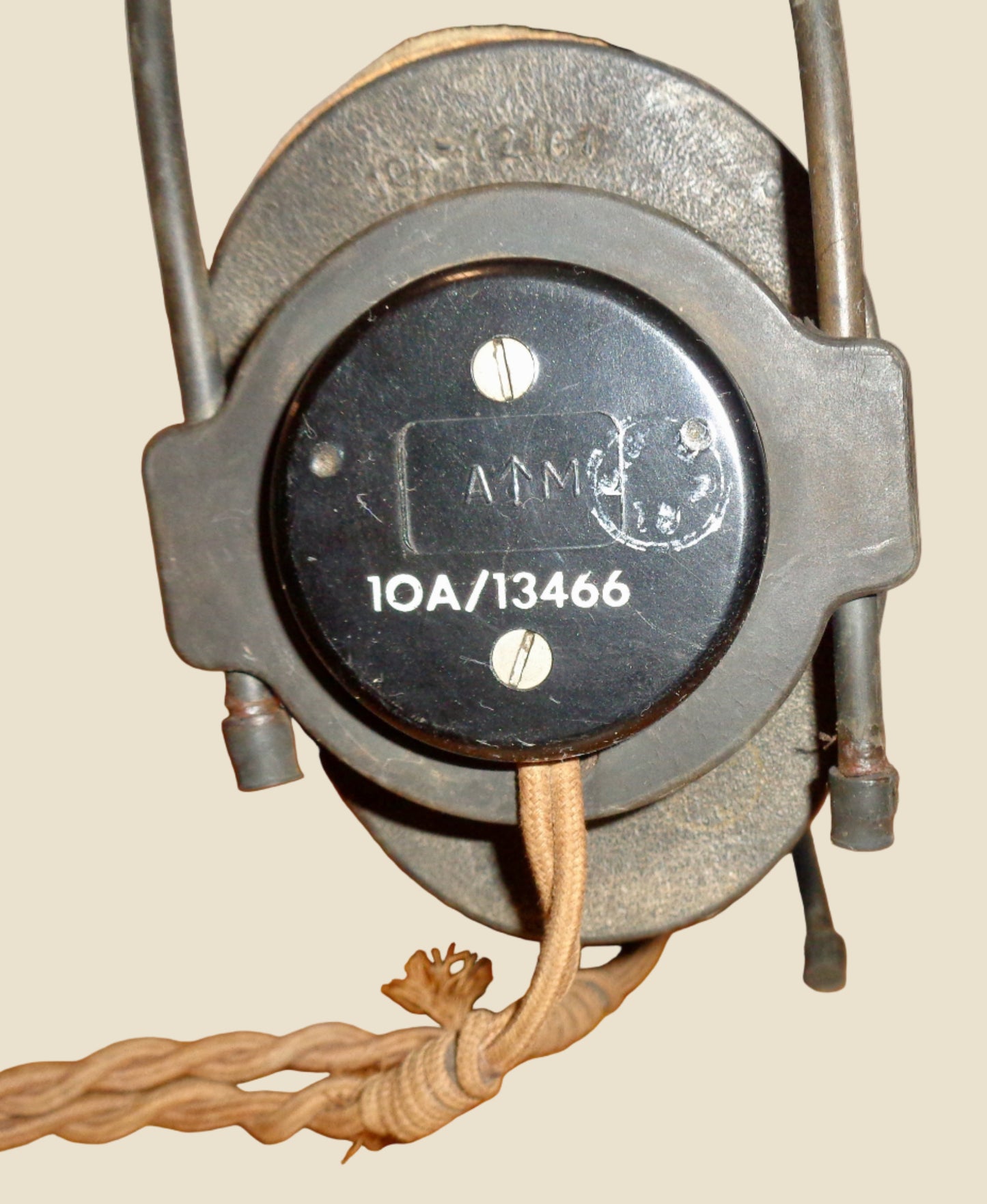 WW2 Pair Of RAF Headphones With Type 32 Helmet Receivers 10A/13466