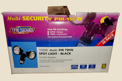 Time Guard 150W Multi Security PIR Twin Halogen Spotlight Model TLBTS