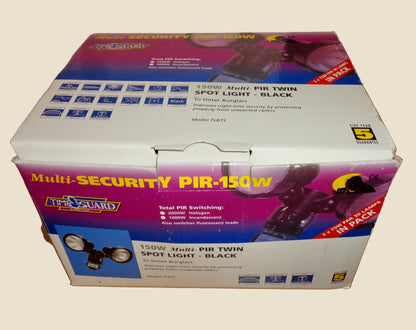Time Guard 150W Multi Security PIR Twin Halogen Spotlight Model TLBTS