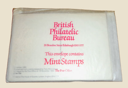 Set of Five PHQ 71 Postcards Of Christmas 1983 Stamps Designed by Tony Meeuwissen