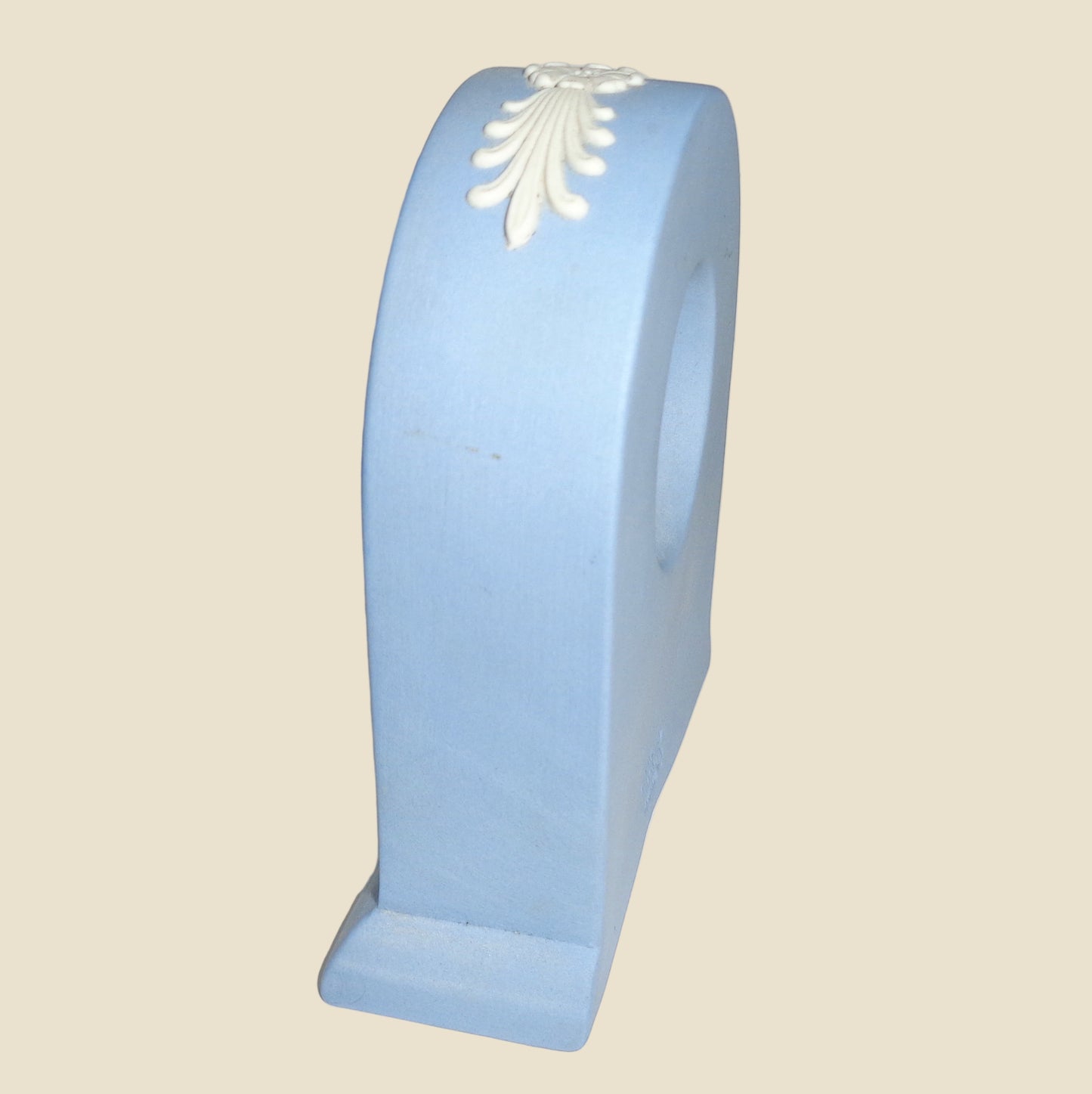 Wedgwood Blue Jasperware Small Pottery Quartz Mantel Clock