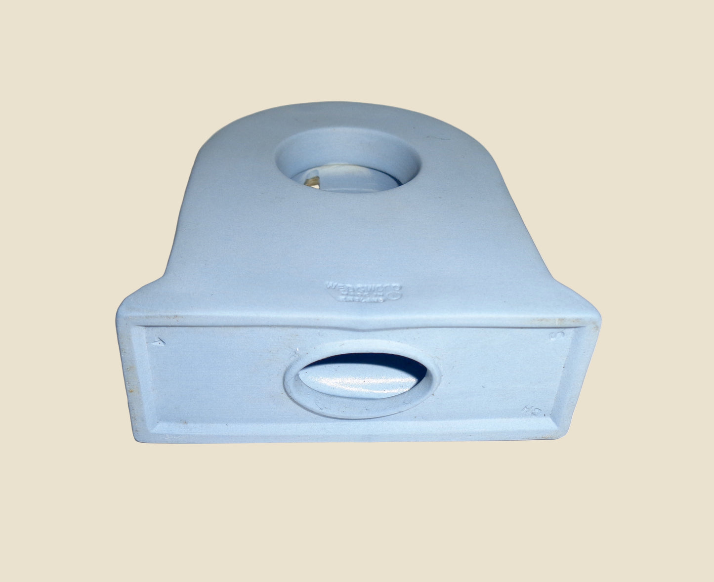 Wedgwood Blue Jasperware Small Pottery Quartz Mantel Clock