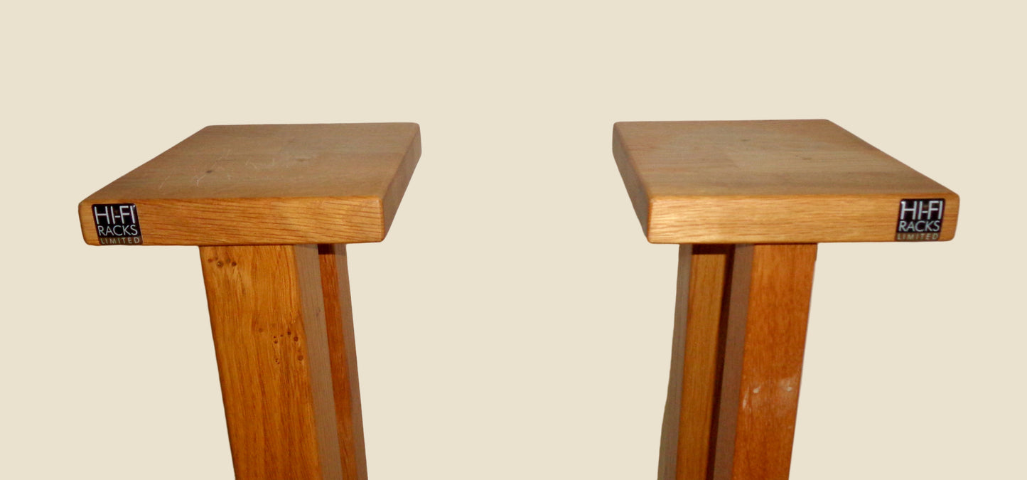 Preowned HiFi Rack Duet Solid Oak Speaker Stands