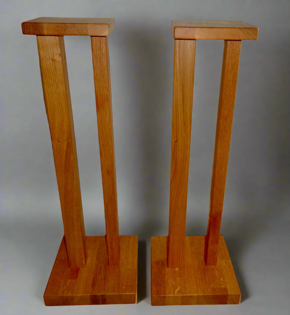Preowned HiFi Rack Duet Solid Oak Speaker Stands