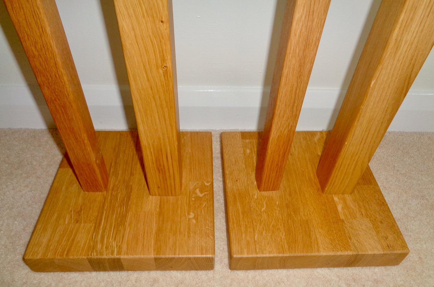 Preowned HiFi Rack Duet Solid Oak Speaker Stands