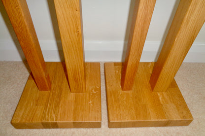 Preowned HiFi Rack Duet Solid Oak Speaker Stands