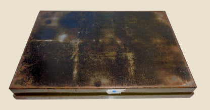 Vintage British Army Electrical Components / Hardware Spares Tin With Hinged Lid