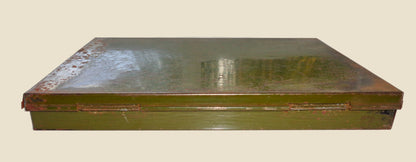 Vintage British Army Electrical Components / Hardware Spares Tin With Hinged Lid