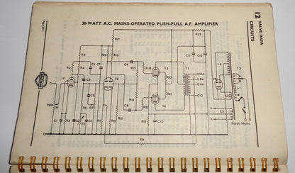 1949 Mullard Valve And Service Reference Manual. First Edition Second Impression