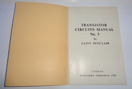 1960 Transistor Circuits Manual No.3 By Clive Sinclair