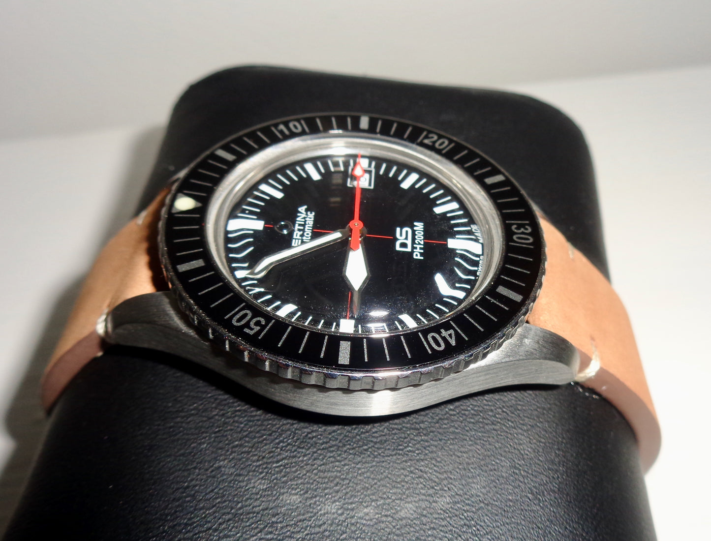 Certina DS PH200M Automatic Diver's Watch With Black Dial And Two Straps