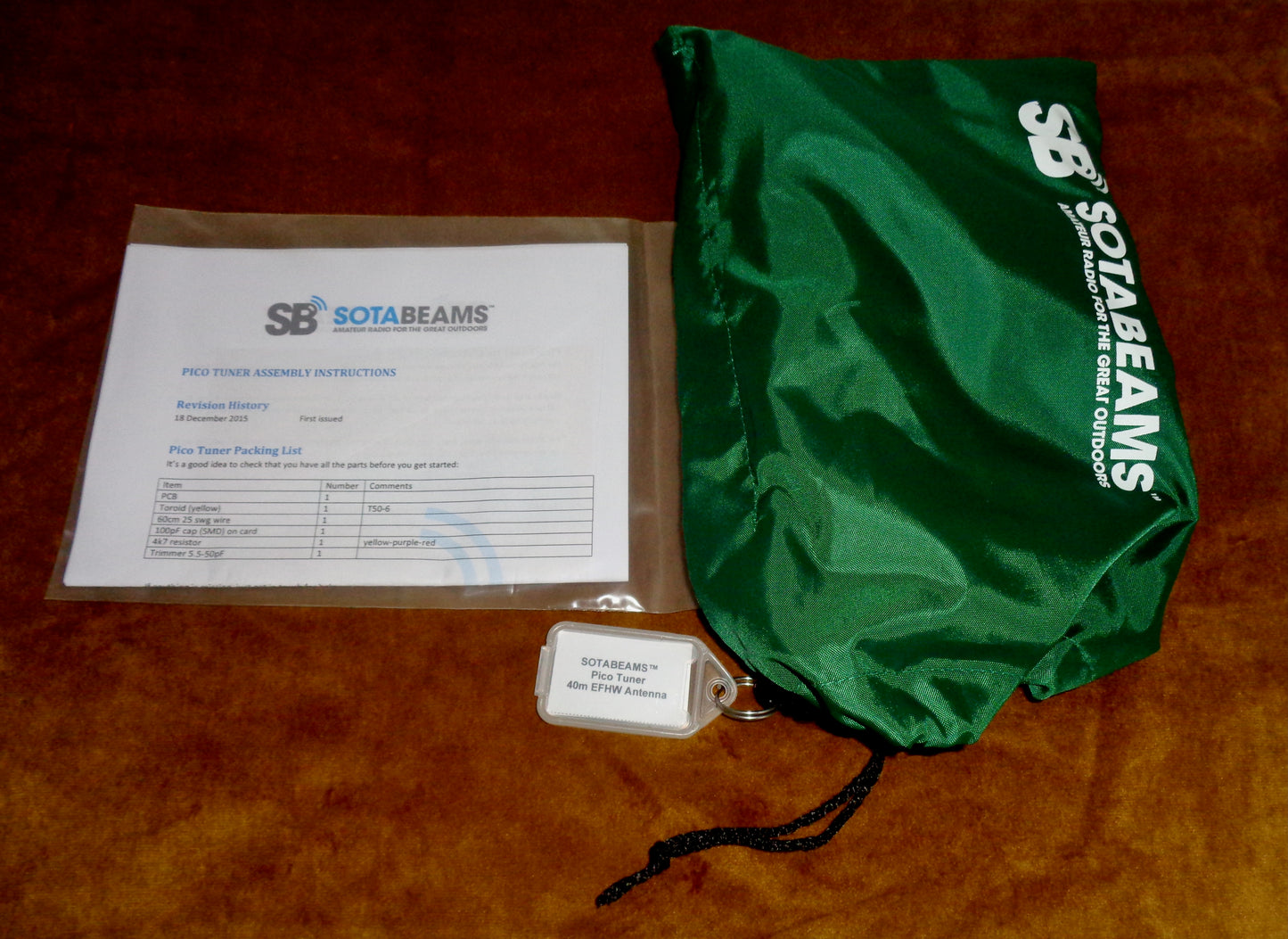 Preowned Sotabeams Pico Tuner 40m End Fed Half Wave (EFHW) Antenna And Various Wires