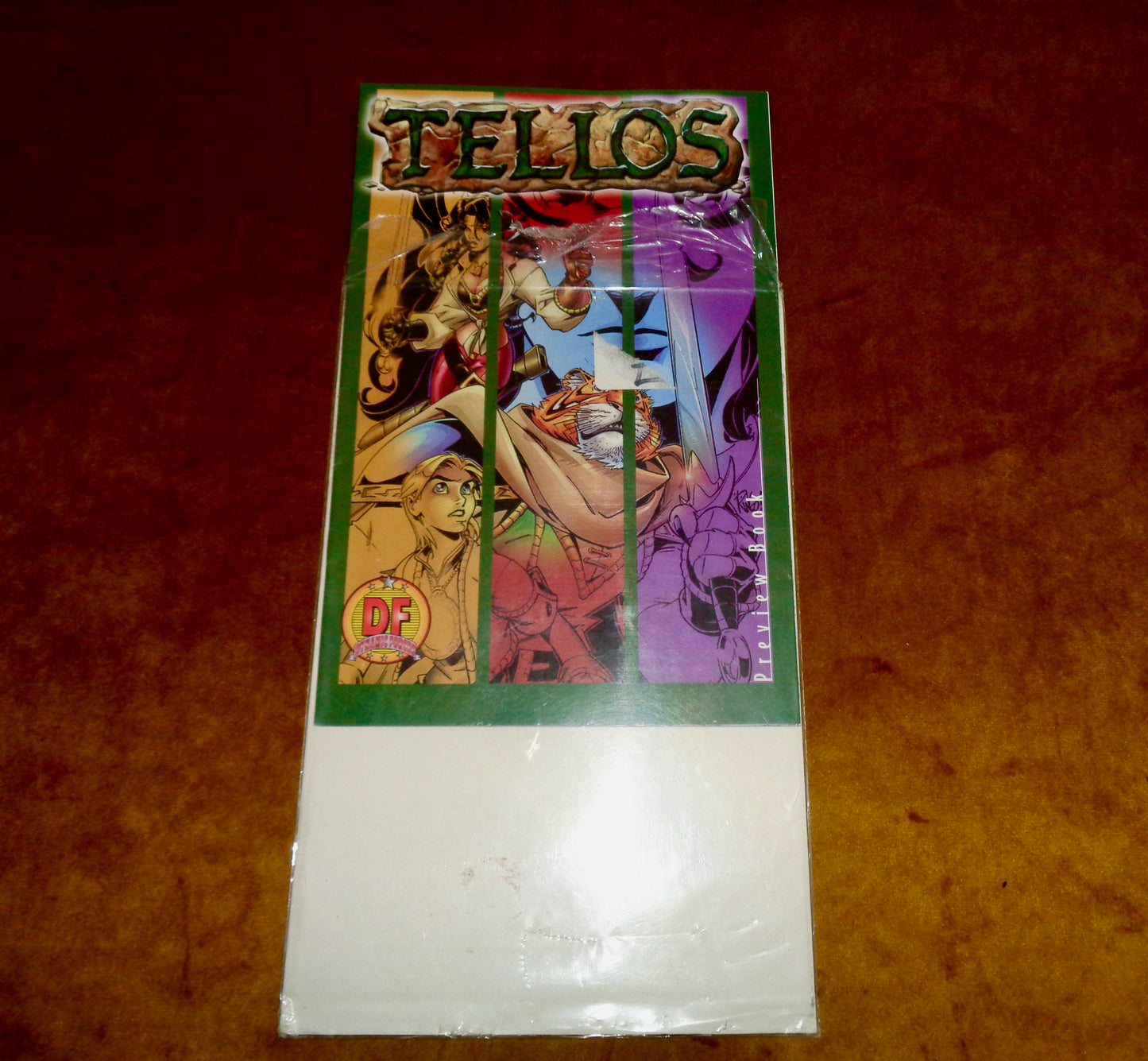 1999 Tellos Comics Preview Book Dynamic Forces Certificate Number 0027/5000