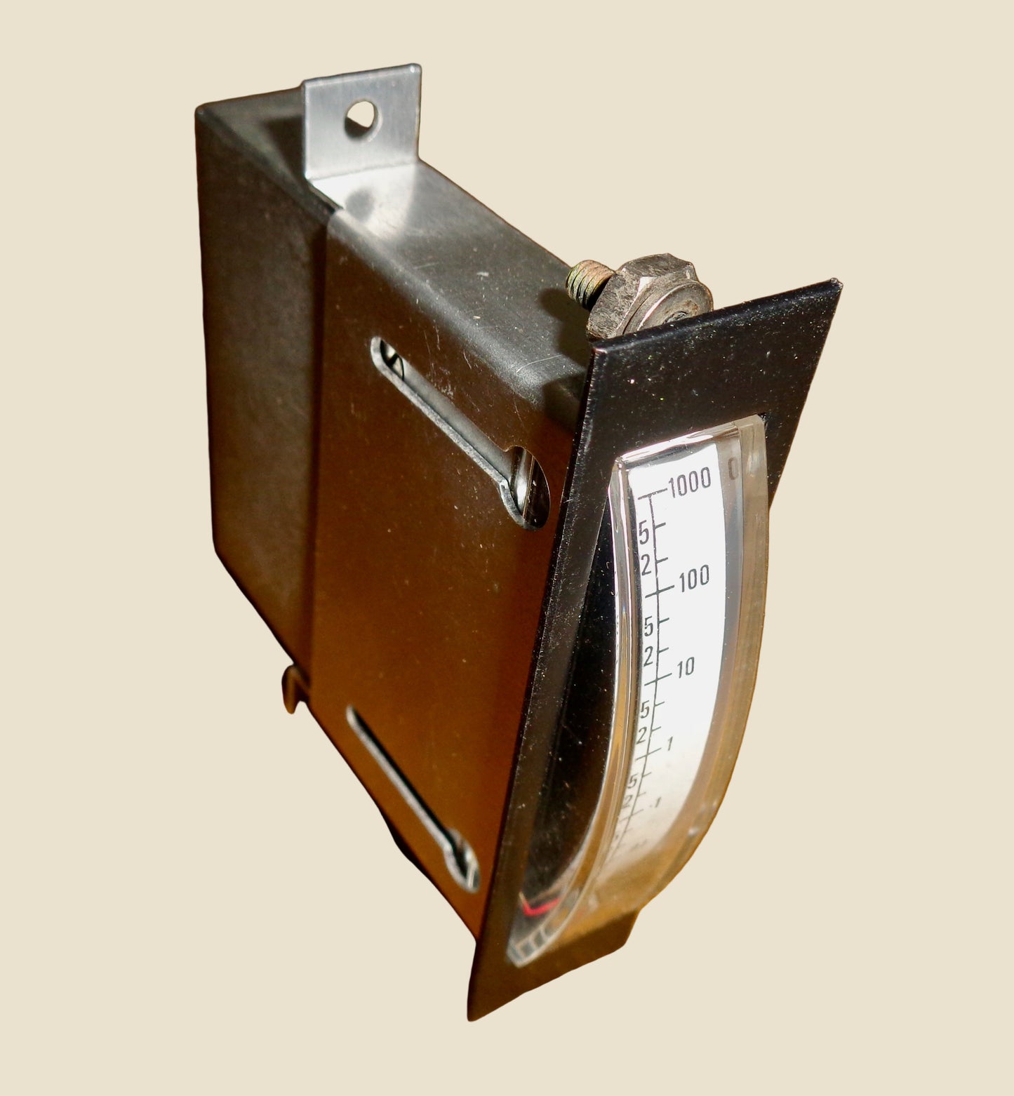 Vintage Simpson Edgewise Analogue Panel Meter Scale 0-1 DC Milliamps Model 1622