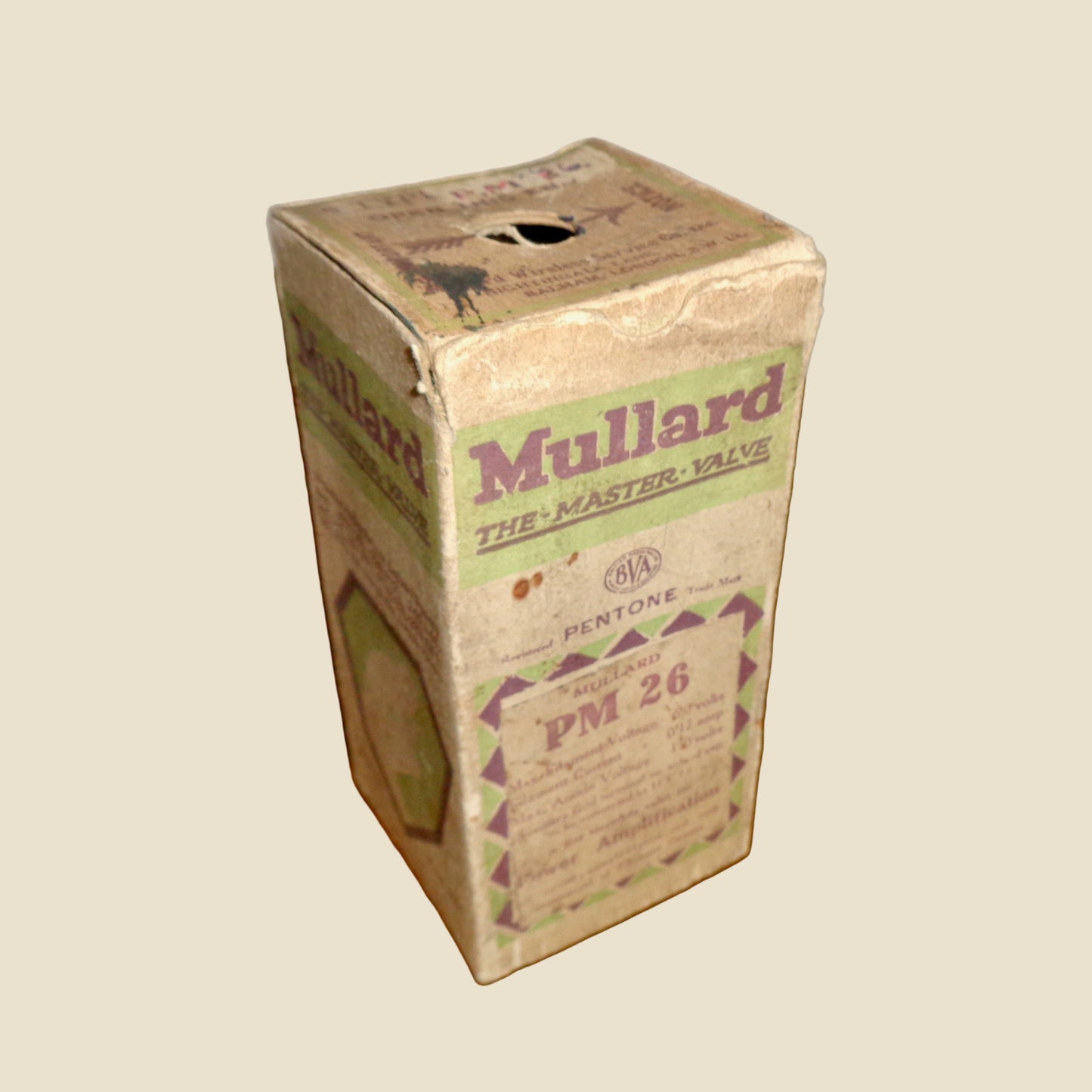 1920s Mullard PM26 Radio Pentone Valve In Its Original Box
