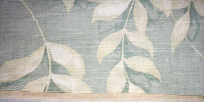 Preowned Laura Ashley Pale Blue & White Pencil Pleat Curtains 87x51 Inch