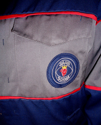 Saab UK Mechanics Workwear Jacket And Trousers. Chest Size 45 Inches and 34 Inch Waist