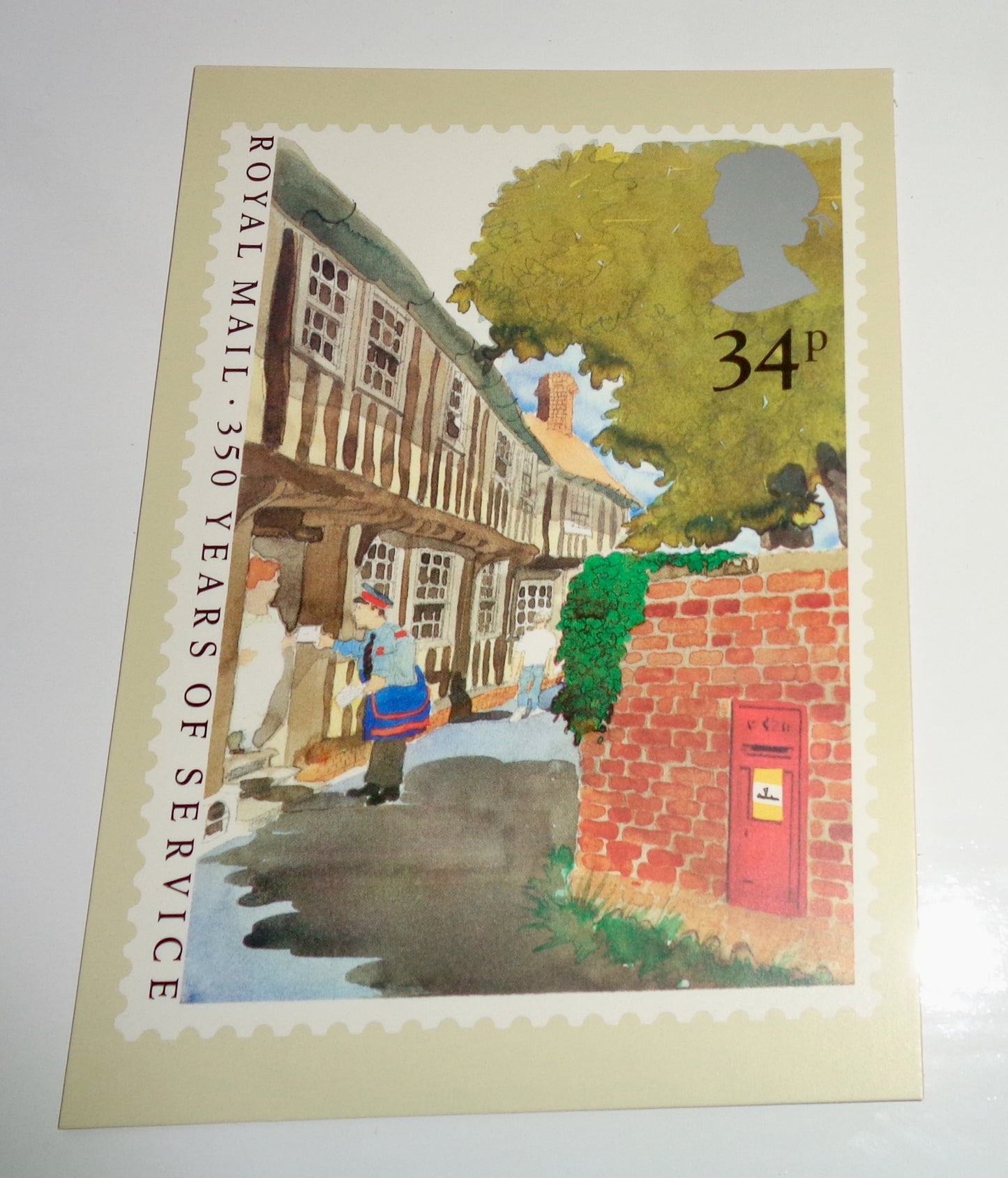 1985 Set of Four PHQ 85 Postcards Of Royal Mail 350 Years Of Service