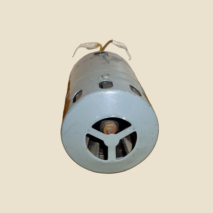 Vintage RAF Warning Rotary Siren In Grey Metal With Mount