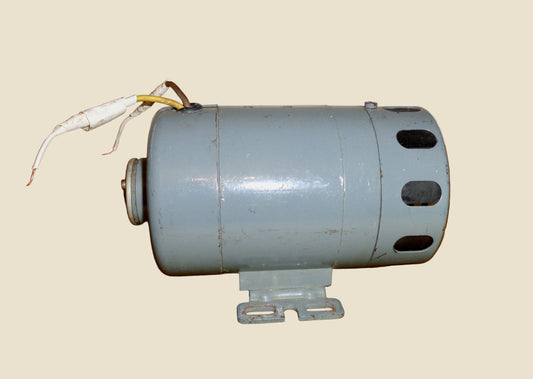 Vintage RAF Warning Rotary Siren In Grey Metal With Mount