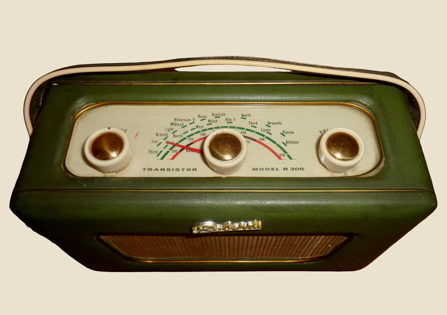 1960s Roberts Green R300 Transistor Portable Radio