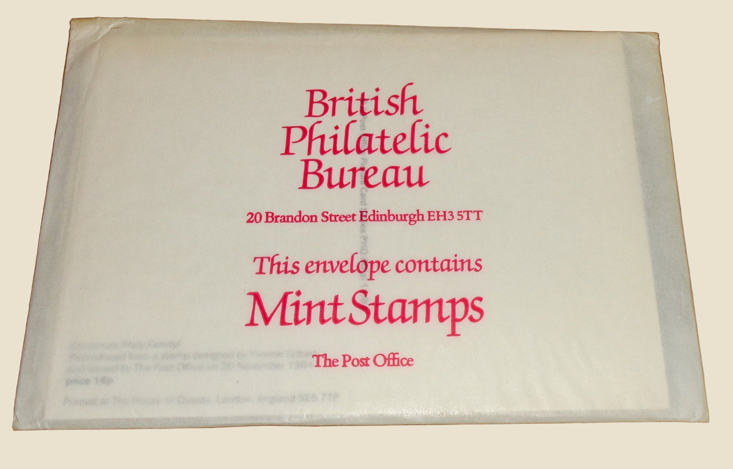 Set of Five PHQ 80 Postcards Of Christmas 1984 Stamps Designed by Yvonne Gilbert