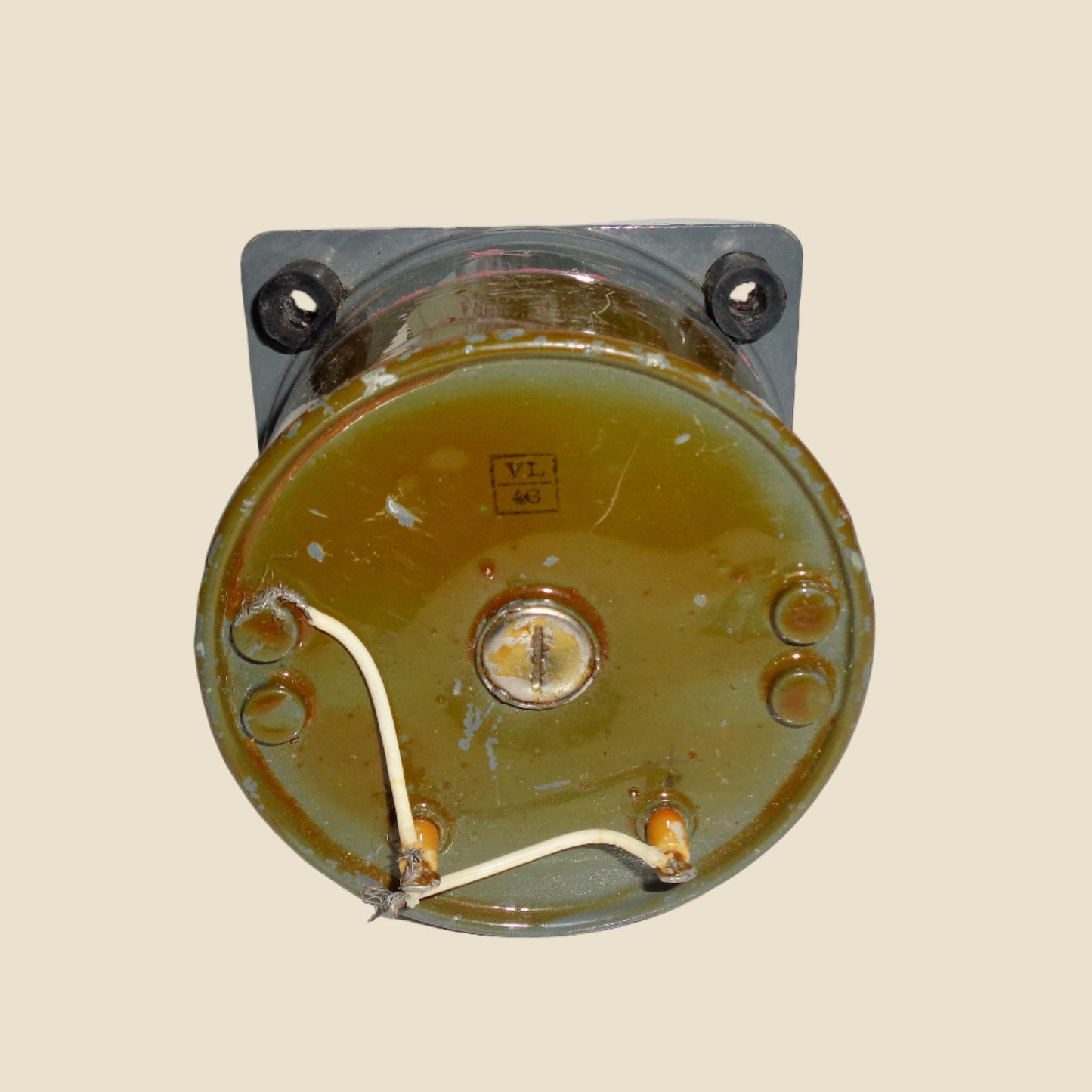 Vintage Military Panel Ammeter Measuring 100-0-100µA Made By Pekly