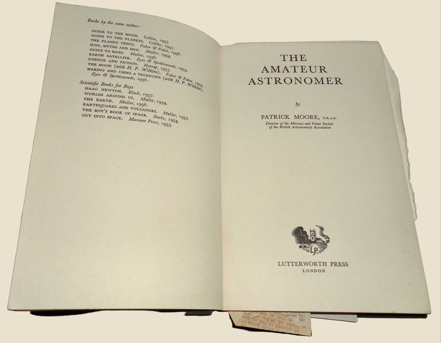 The Amateur Astronomer 1957 1st Edition By Patrick Moore