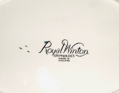 1950s Royal Winton Grimwades Two Handled Plate