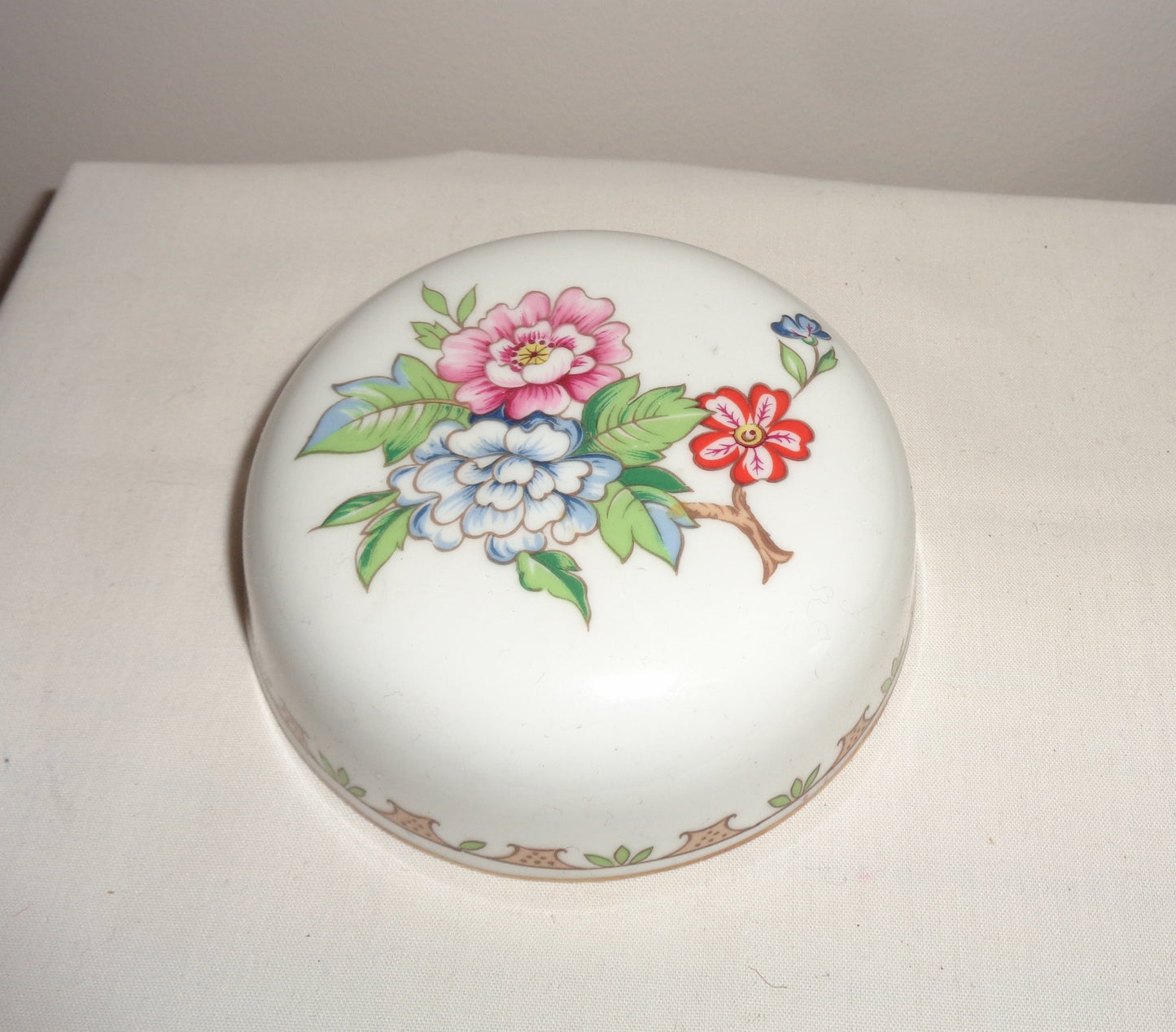 Pagoda Crown Staffordshire China 1950s Ginger Jar