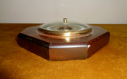 1960s Short & Mason Stormoguide Wall Mounted Barometer In An Octagonal Wood Surround