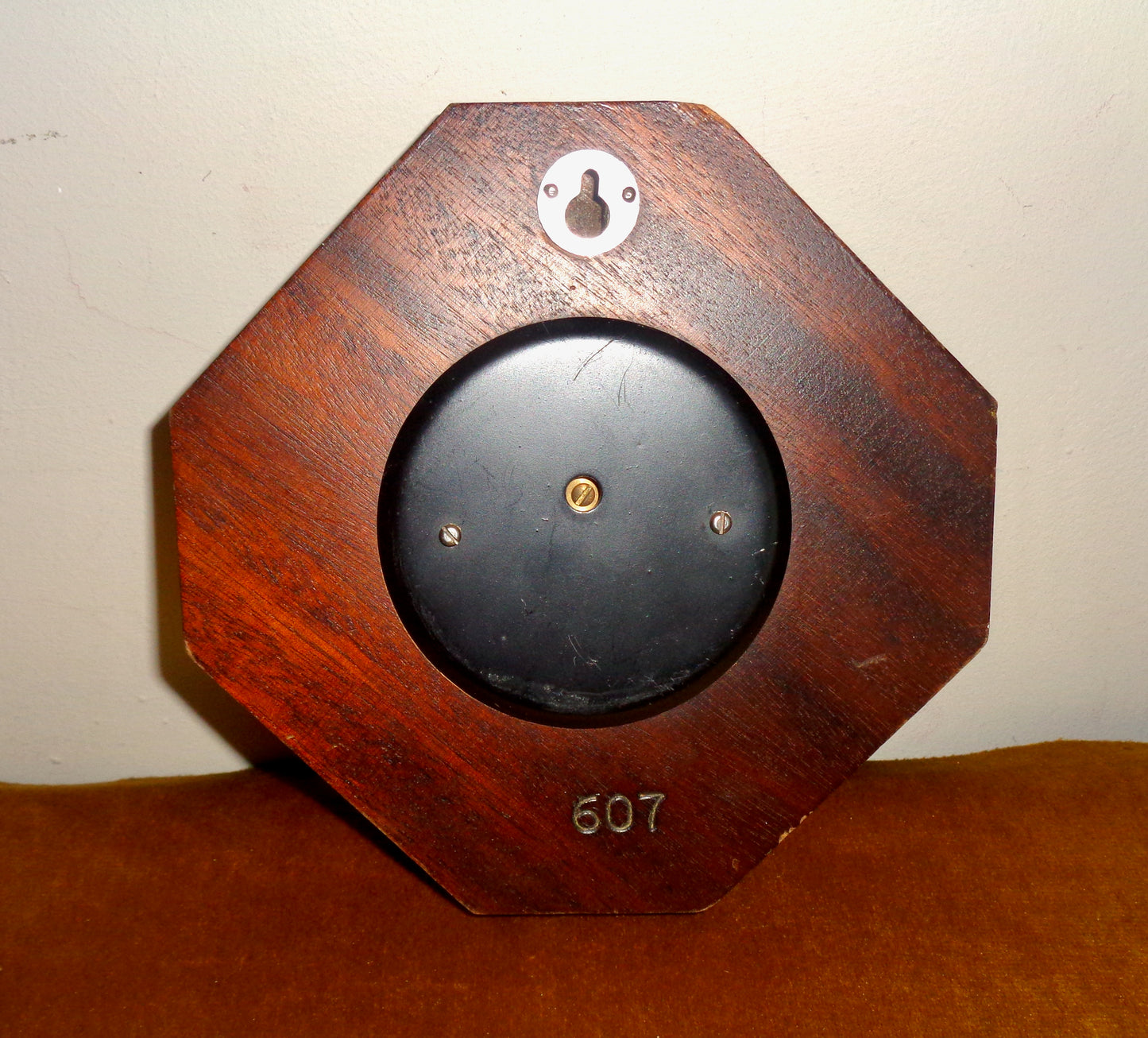 1960s Short & Mason Stormoguide Wall Mounted Barometer In An Octagonal Wood Surround