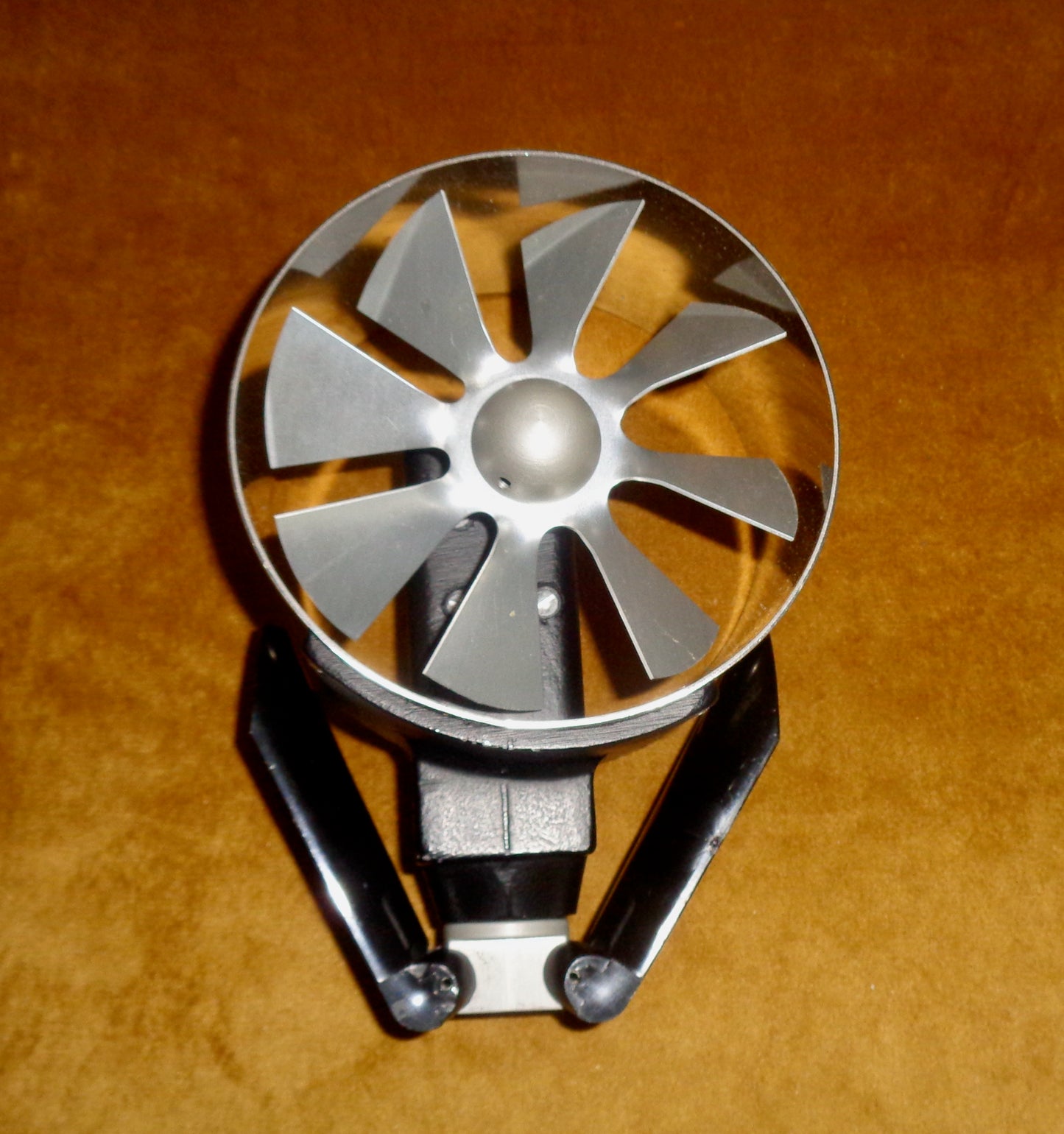 1970s AM5000 Air Flow Developments (AD) Anemometer in Its Original Yellow Leather Case