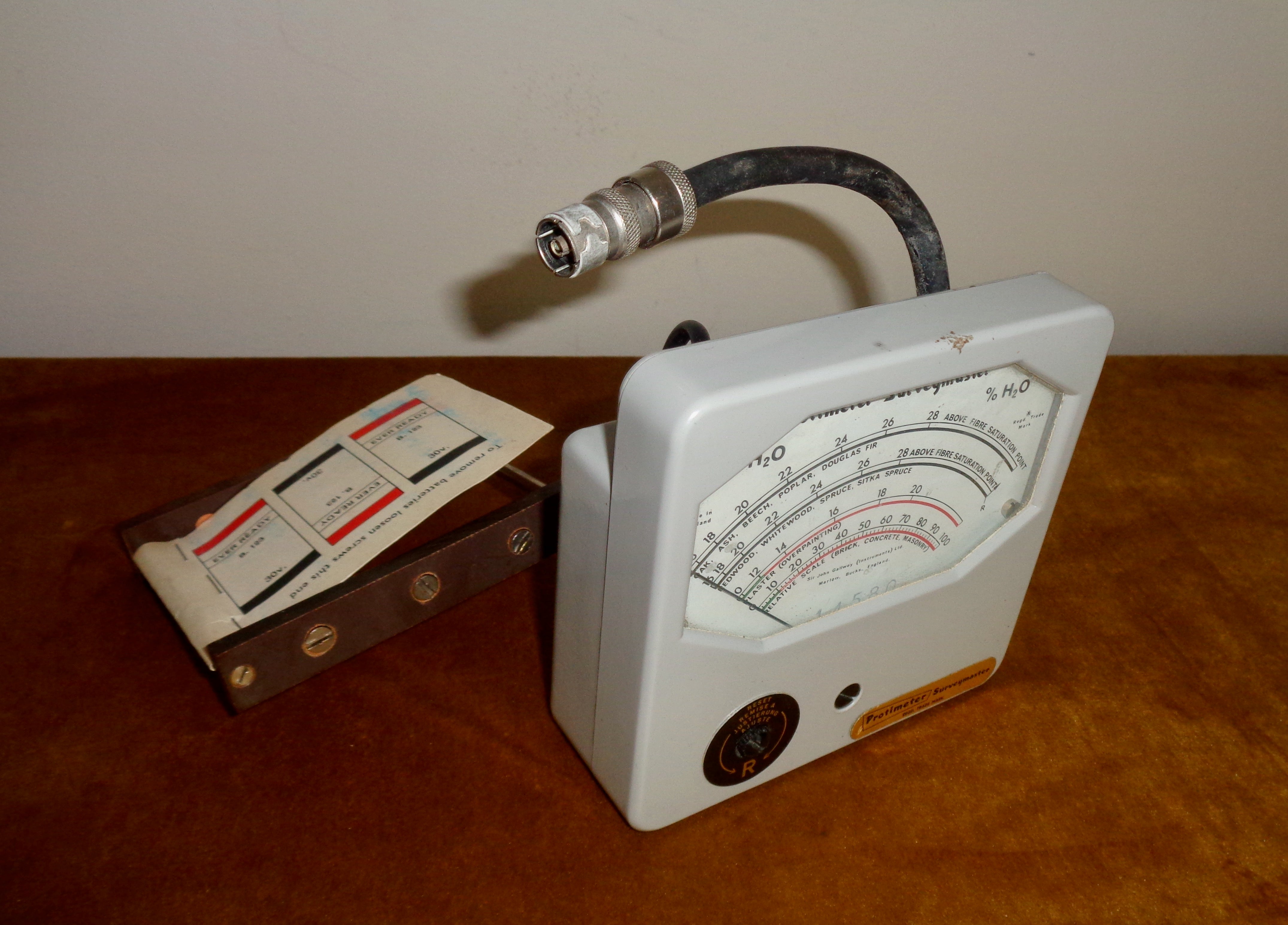 Vintage Protimeter Surveymaster Moisture Meter For Timber, Plaster & B ...