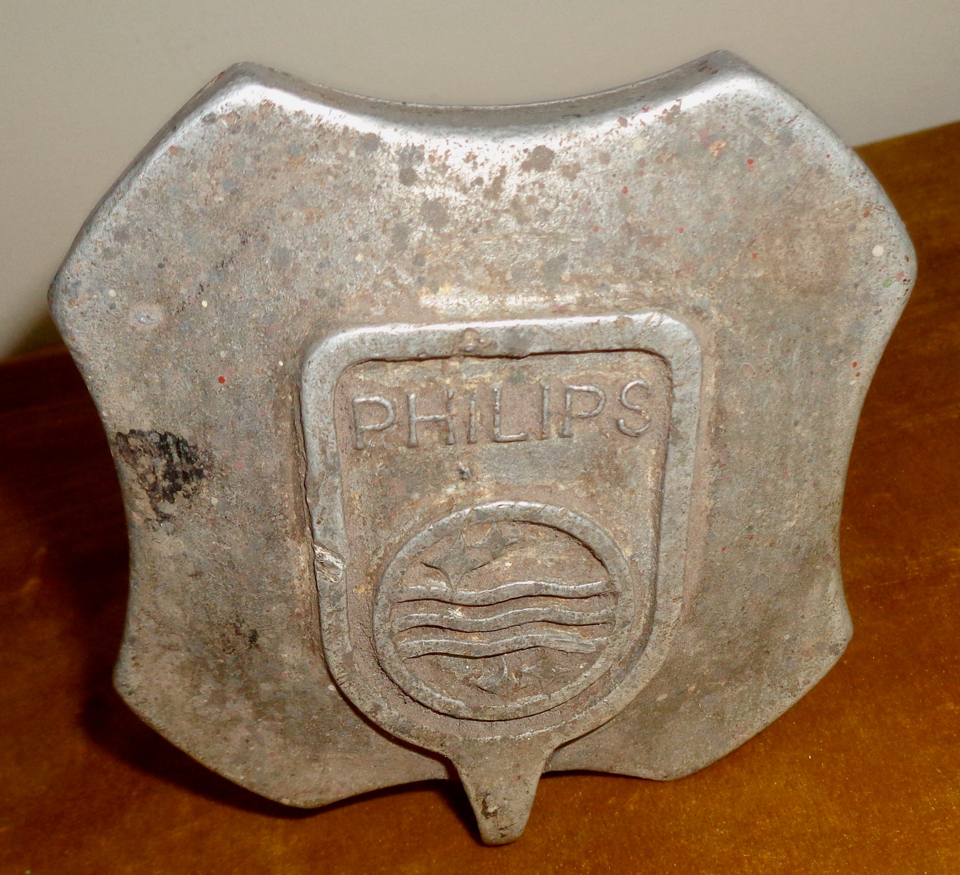 1940s Philips Cast Aluminium Handle From A Broadcast Transmitter Cabinet