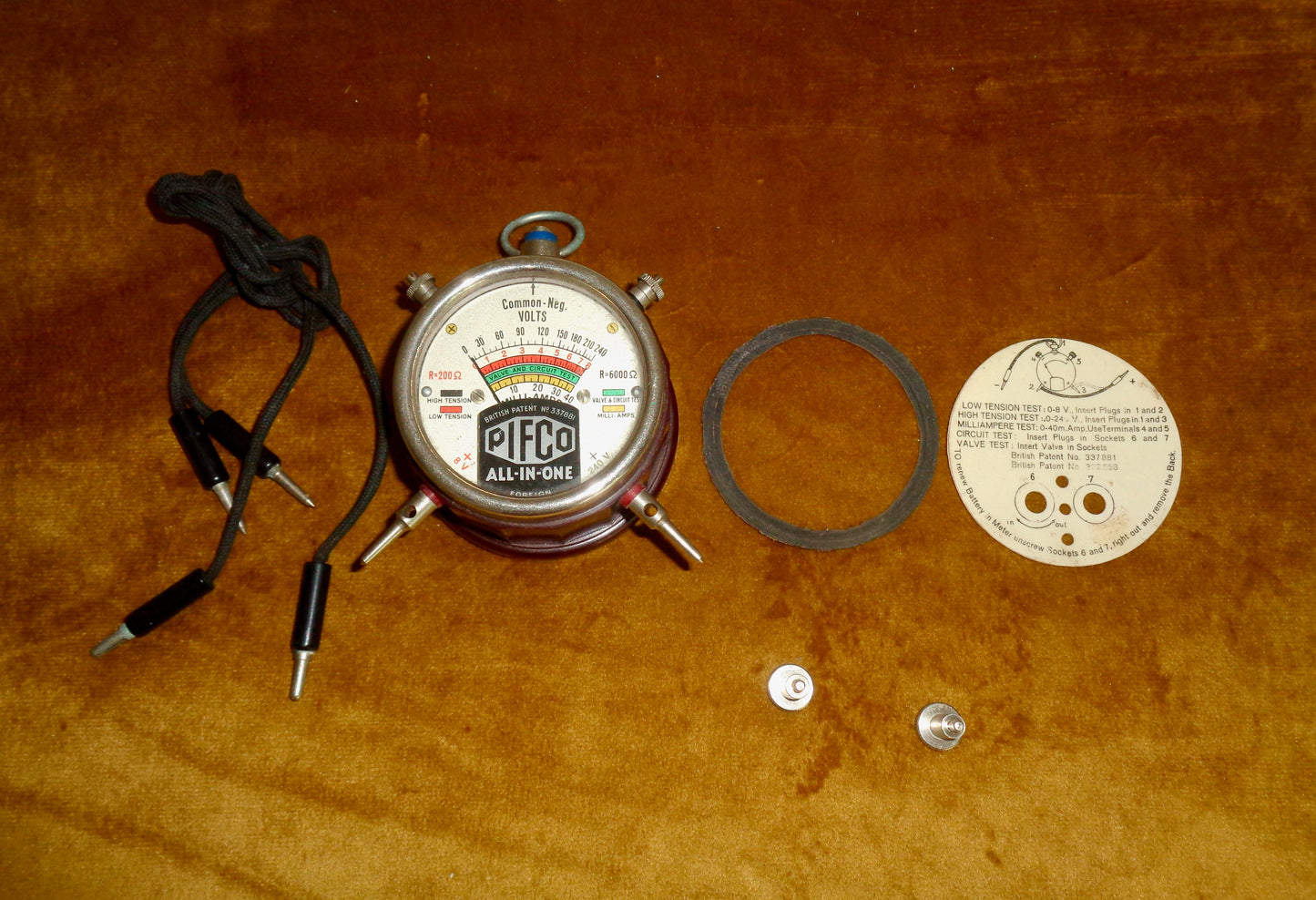 1930s Pifco All In One Pocket Voltmeter Ammeter