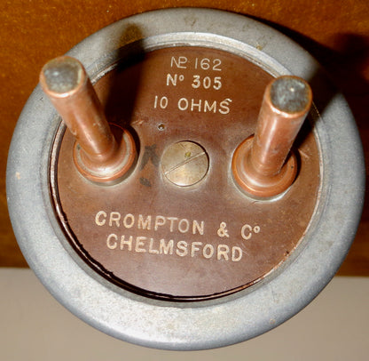 1920s Laboratory Standard 10 Ohm Resistance By Crompton & Co