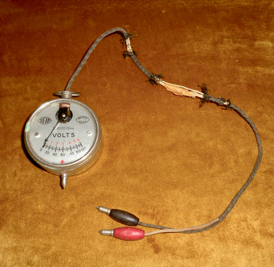 Vintage Sifam Pocket Watch Voltmeter R4000 Ohms