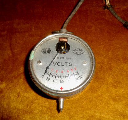 Vintage Sifam Pocket Watch Voltmeter R4000 Ohms