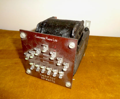 Vintage Gardners Radio Type OP 707 30 Watt Avon Series Audio Transformer