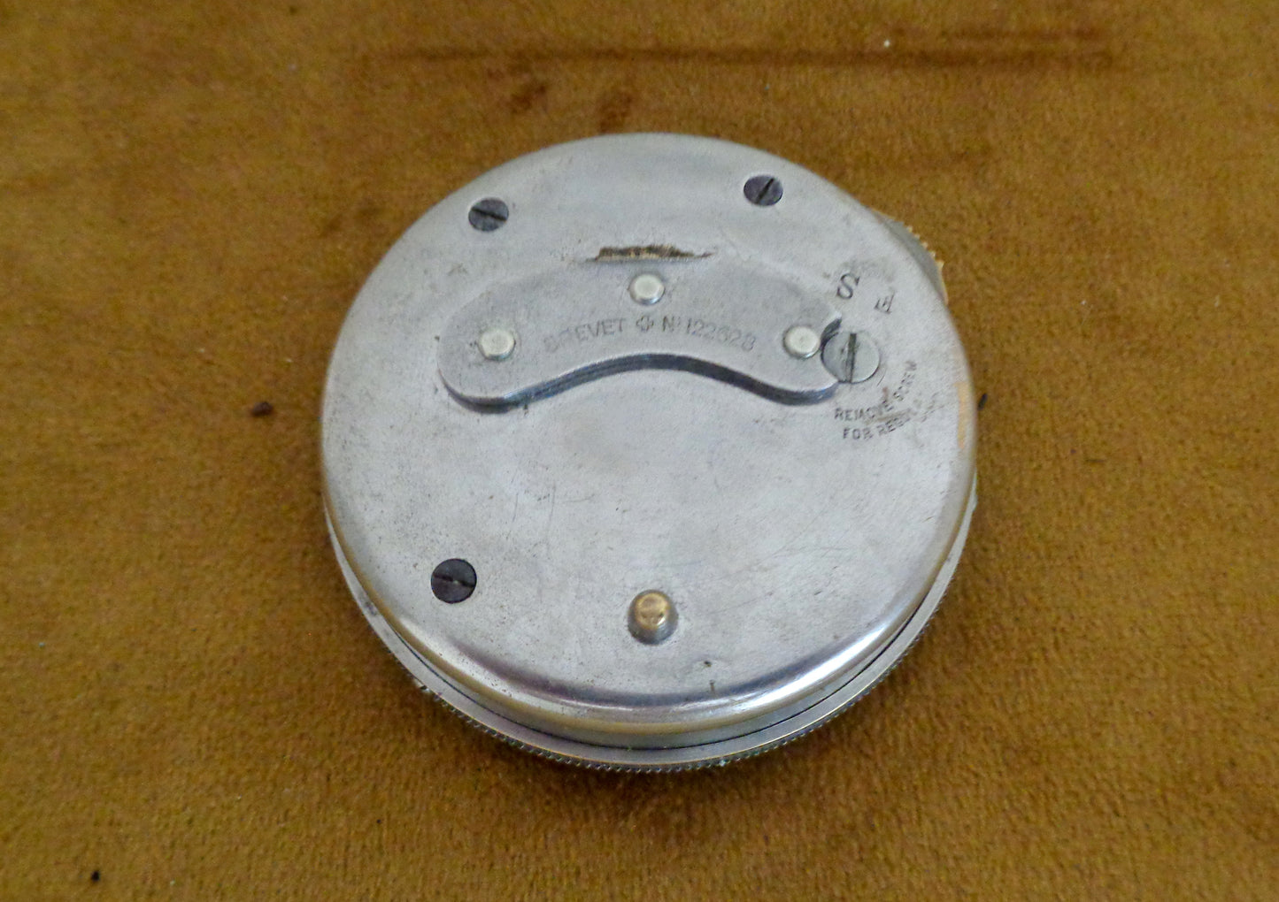 Vintage Buren 8-Day Swiss Automobile / Car Clock Brevet No. 122628
