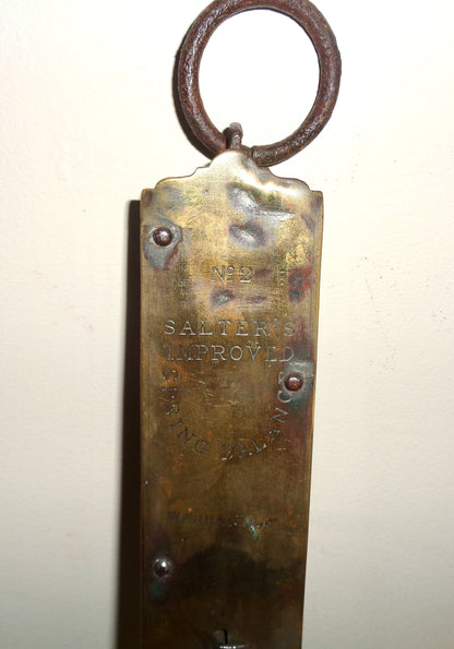 Antique Salter Spring Balance No.2 25 lbs Weight