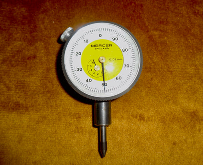 Analogue Mercer Dial Gauge Indicator 0.01mm