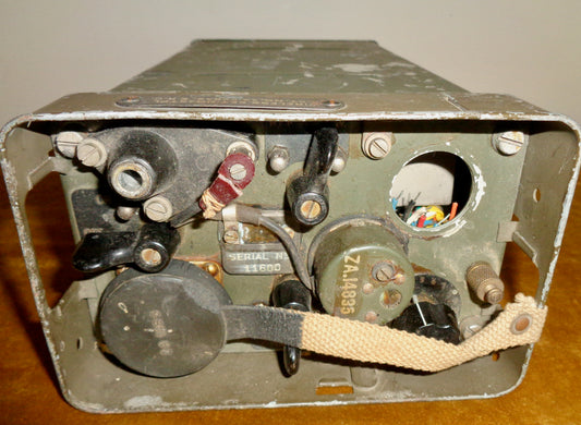 WW2 Wireless Set 46 Military Man Pack Radio Transceiver ZA 29542 EKC
