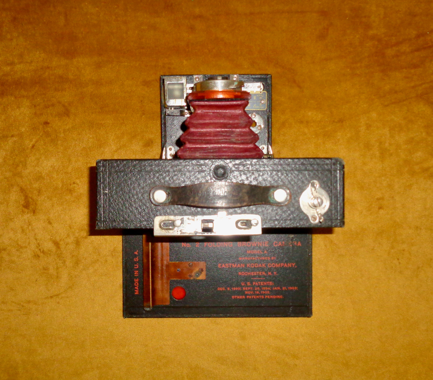 1900s Kodak No.2 Model A Folding Brownie Roll Film Camera Made By Kodak USA